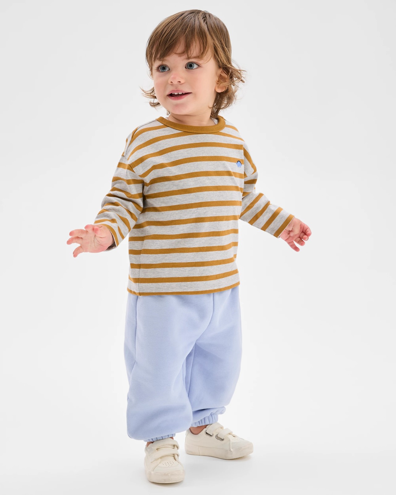 Baby Australian Cotton Blend Plain Trackpants - Brunnera Blue 2 of 4