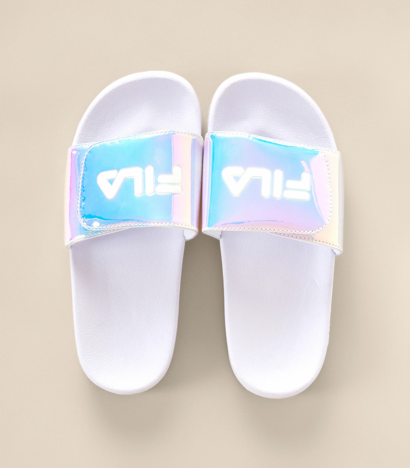 Fila shop slides holographic