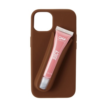 iPhone 13/14 Lip Gloss Case, Brown - Anko