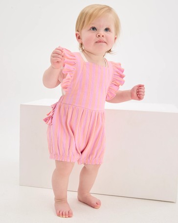 Baby Organic Cotton Rich Knit Sunsuit