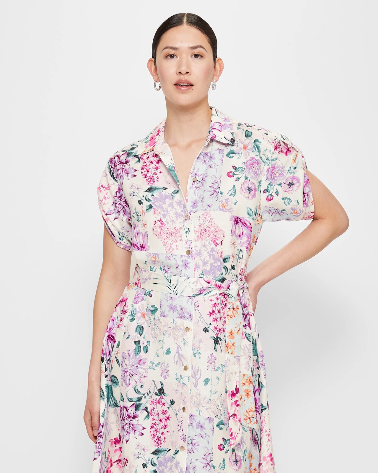 Flower hotsell shirt dress