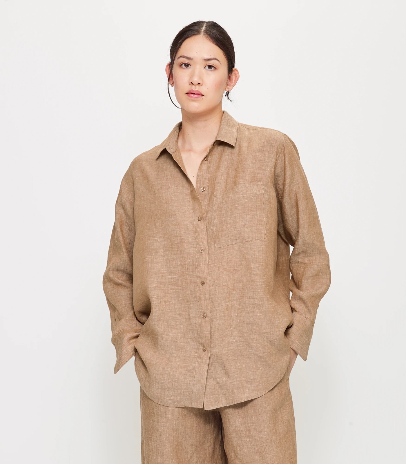 European Linen Long Sleeve Shirt Target Australia
