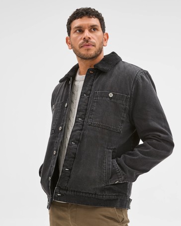 Denim Sherpa Jacket