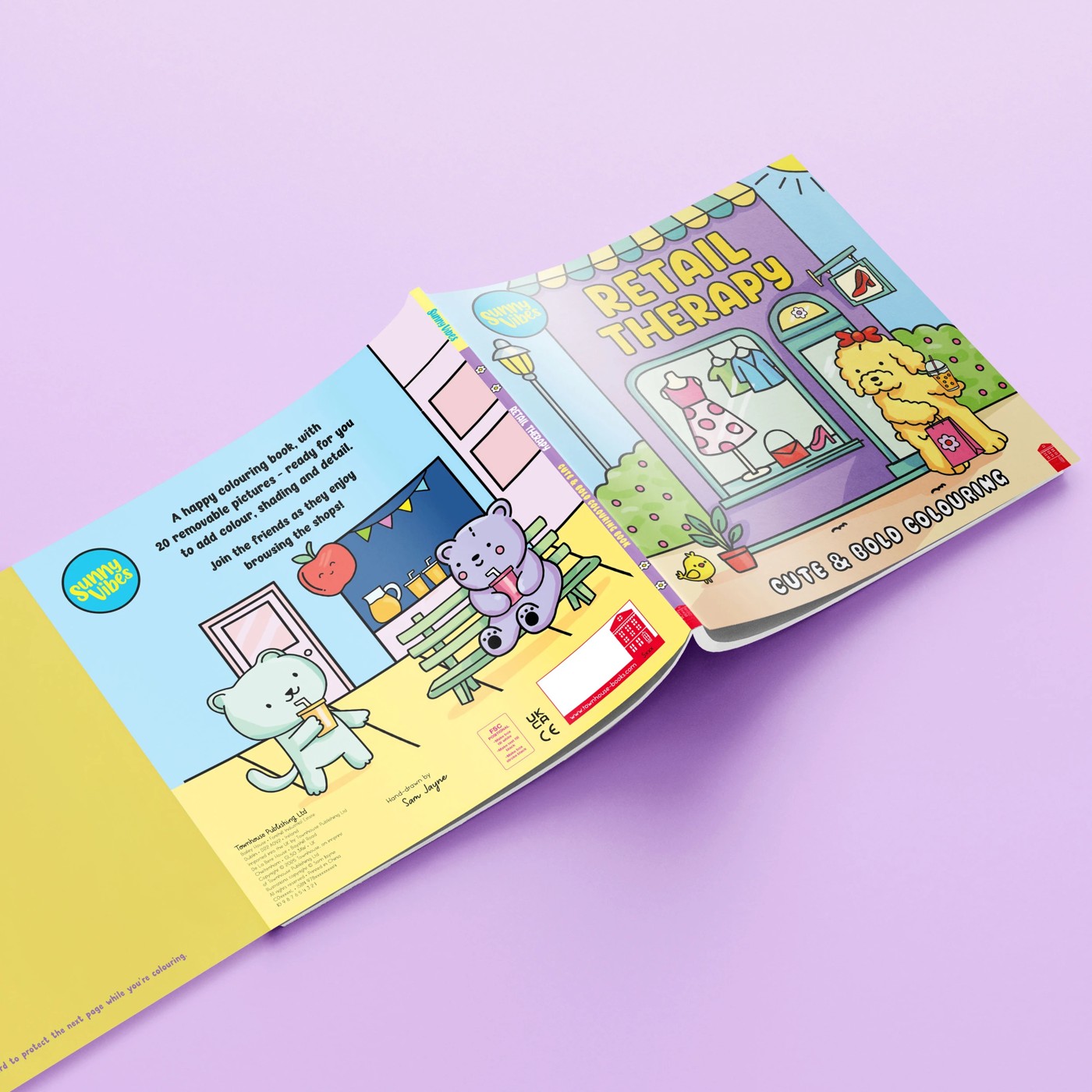 Sunny Vibes: Retail Therapy Cute & Bold Colouring Book 5 of 5