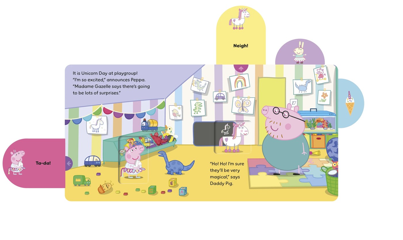 Peppa Pig: Unicorn Friends - A-Pull-the-Tab Book 3 of 3