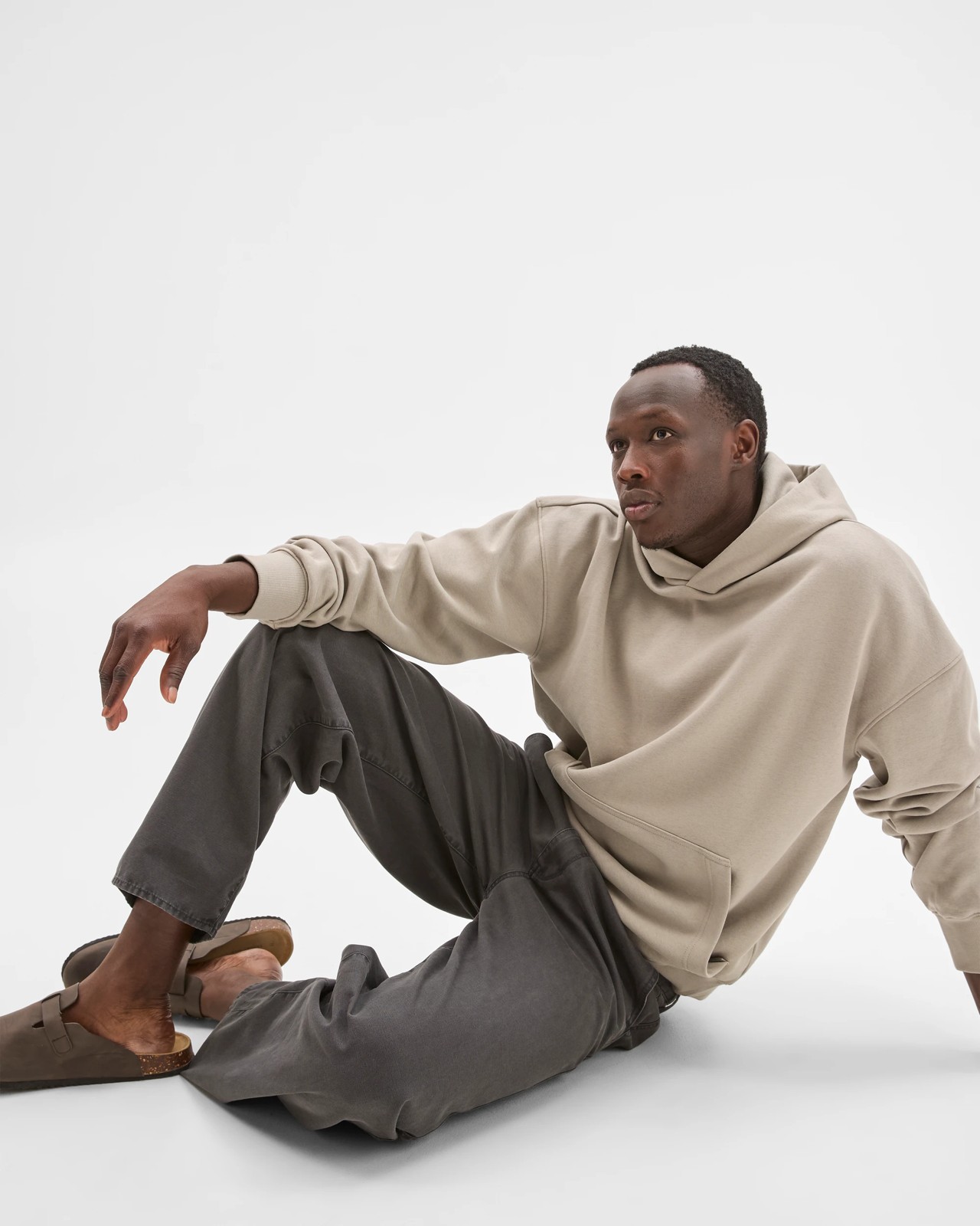 Commons Australian Cotton Blend Heavyweight Oversized Hoodie - Elephant Grey 5 of 6