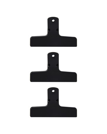 Anko 3 Pack Magnetic Clips - Black
