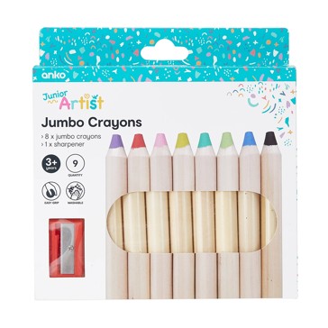 Junior Artist Jumbo Crayons - Anko
