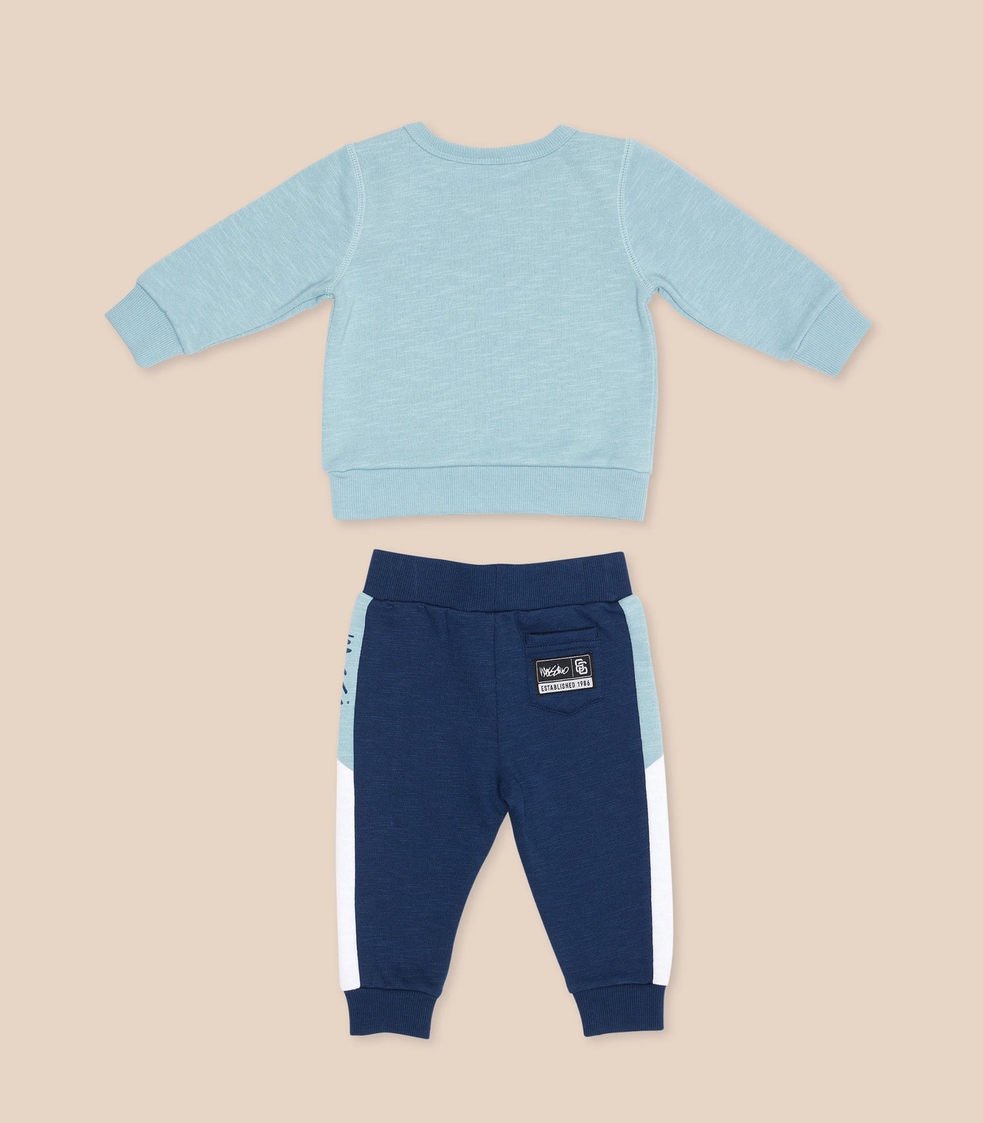 Baby blue clearance tracksuit baby boy