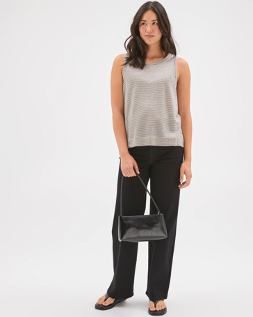 Shape Your Body Wide Leg Denim Jeans