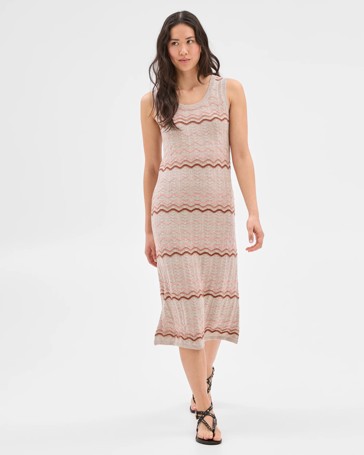 Australian Cotton Sleeveless Knit Crochet Dress