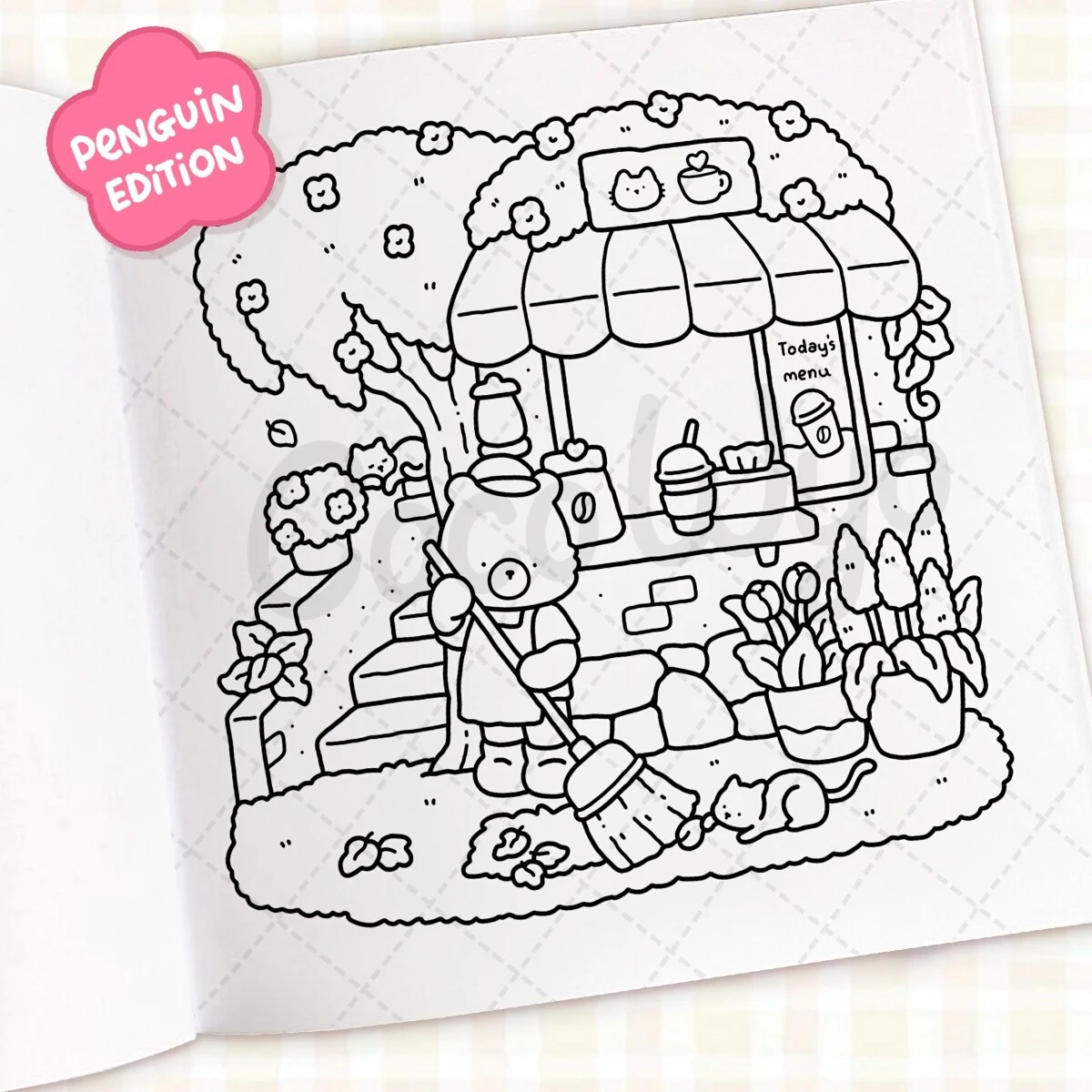 Cozy Cafe: Cute and Comfy Colouring Book by Coco Wyo - Book 5 of 5