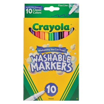 Crayola Washable Fineline Markers 10 Pack
