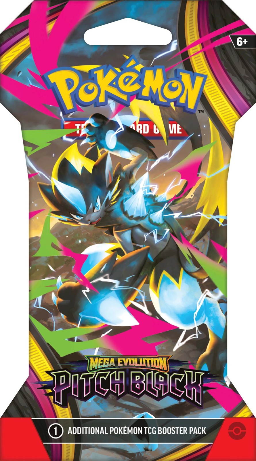 Pokemon Trading Card Game: Mega Evolution Pitch Black Sleeved Booster Pack - Assorted 2 of 6