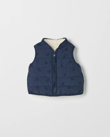 Baby Reversible Sherpa Puffer Vest
