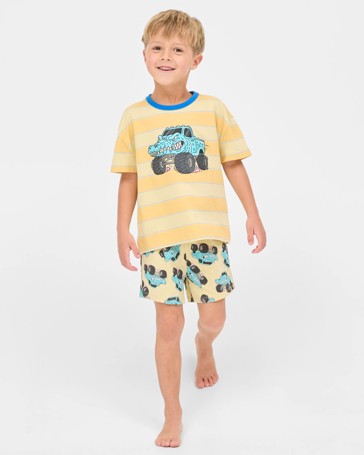 Australian Cotton Younger Boys Oversized Jersey Pyjama Set