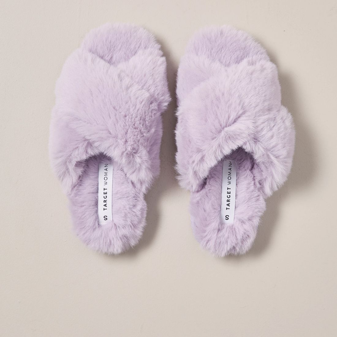 Womens Libbi Faux Fur Crossover Scuff Slippers Target Australia