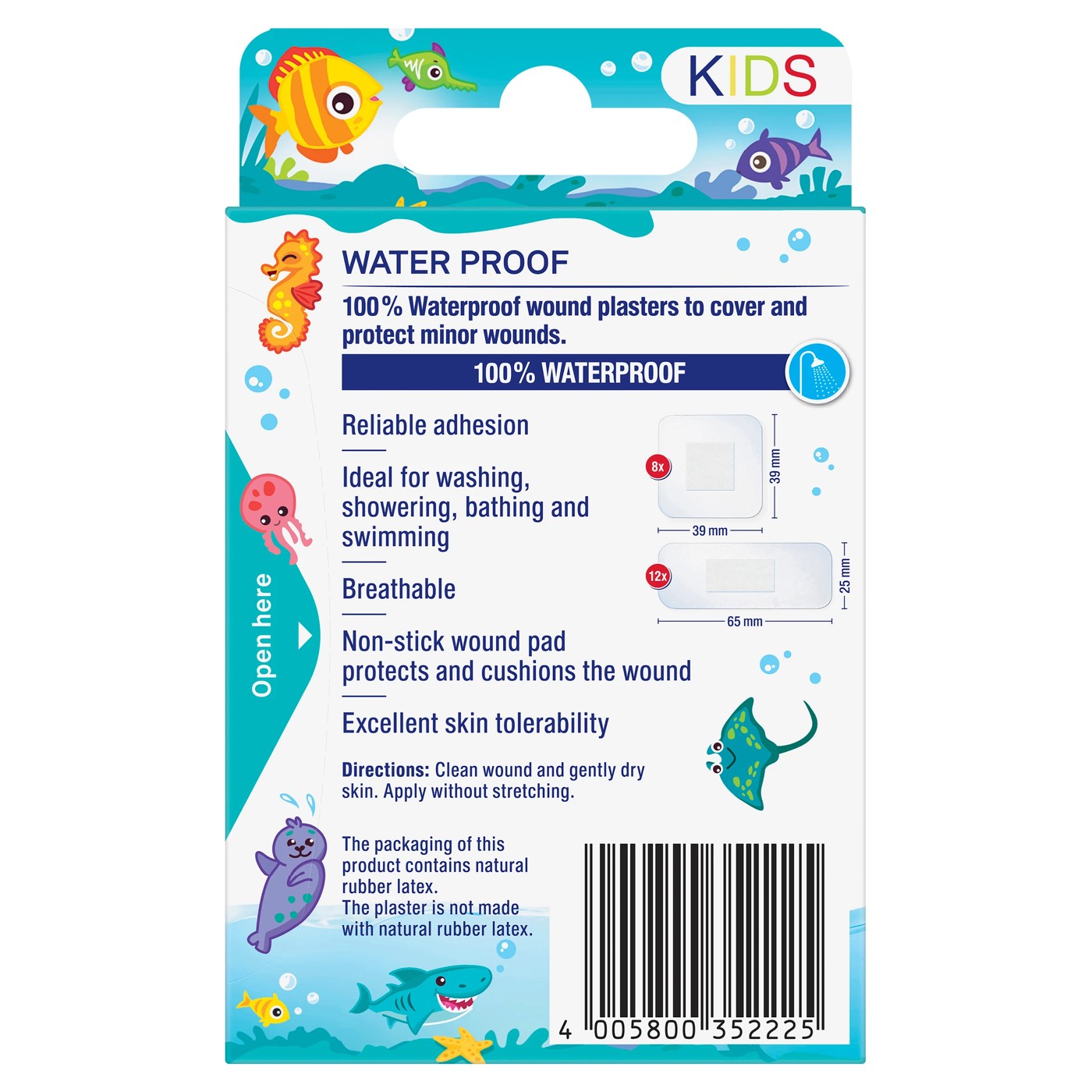 20 Pack Elastoplast Waterproof Kids Strips  2 of 6