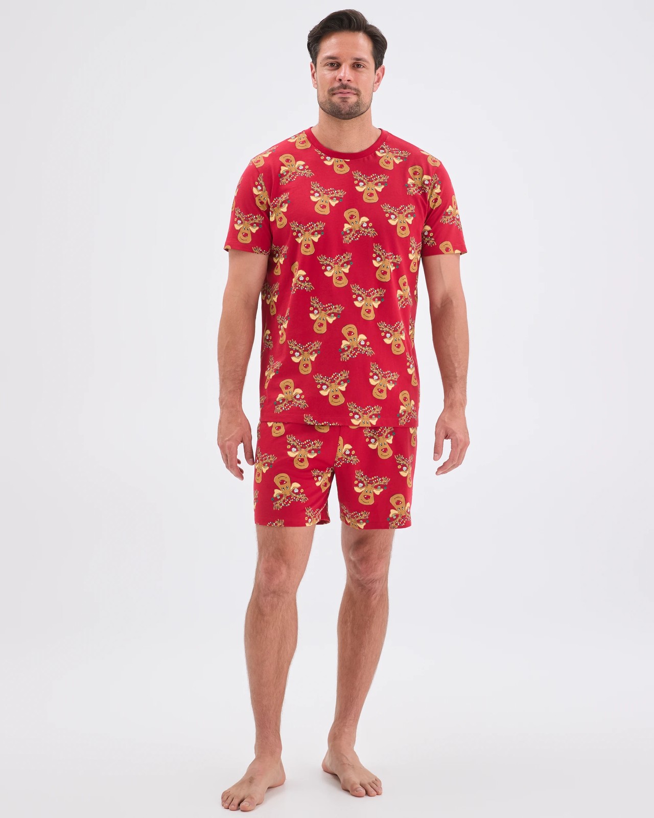 Family Matching Christmas Australian Cotton Mens Pyjama Set - Reindeer 6 of 6