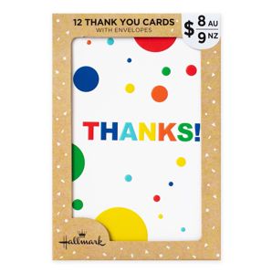 12 Pack Hallmark Thank You Cards - Colourful Thanks! product image