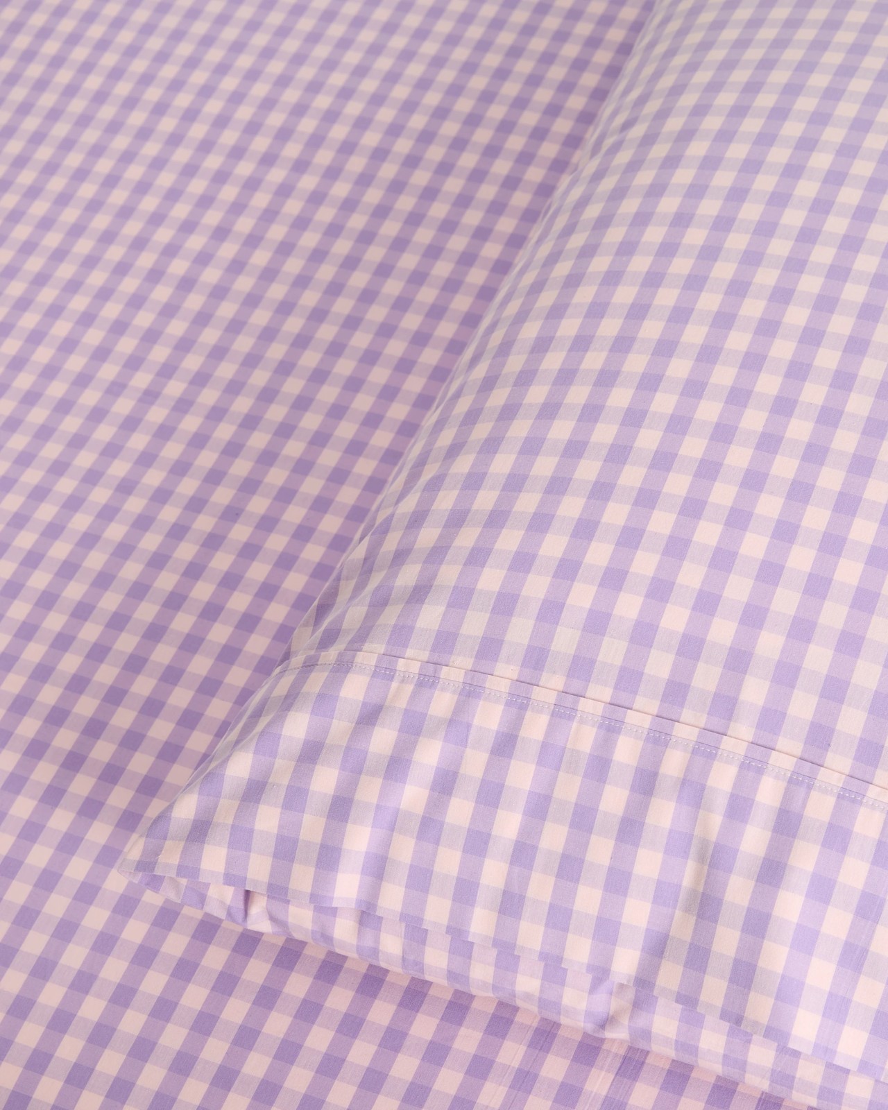 Grayson Gingham Australian Cotton Fitted Sheet Set 3 of 5