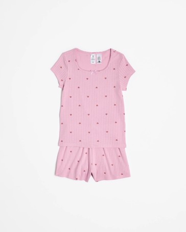 Australian Cotton Older Girls Pointelle Pyjama Set