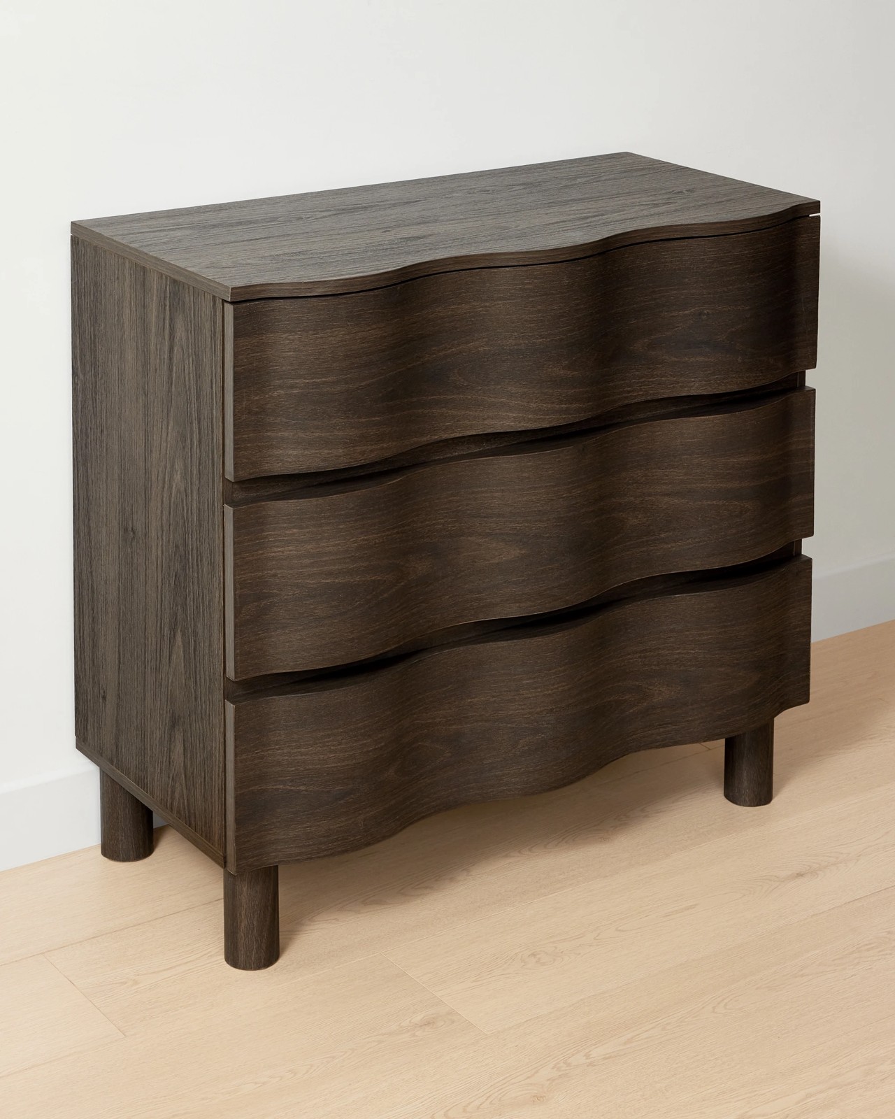 Anko Ripple 3 Drawer Chest - Walnut 2 of 5