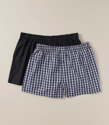 Maxx Plus 2 Pack Woven Boxers
