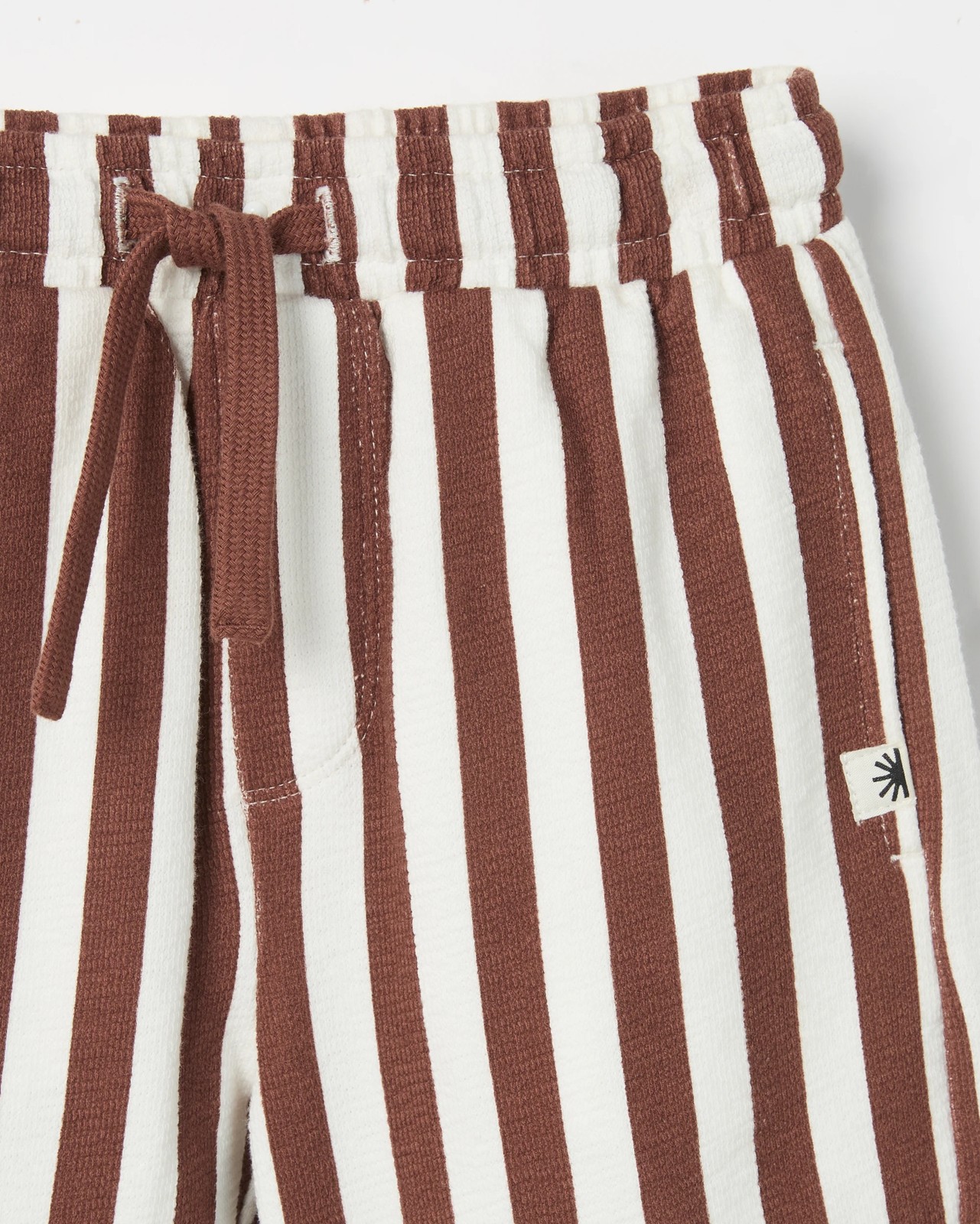 Australian Cotton Slub Jersey Shorts - Brown 5 of 5