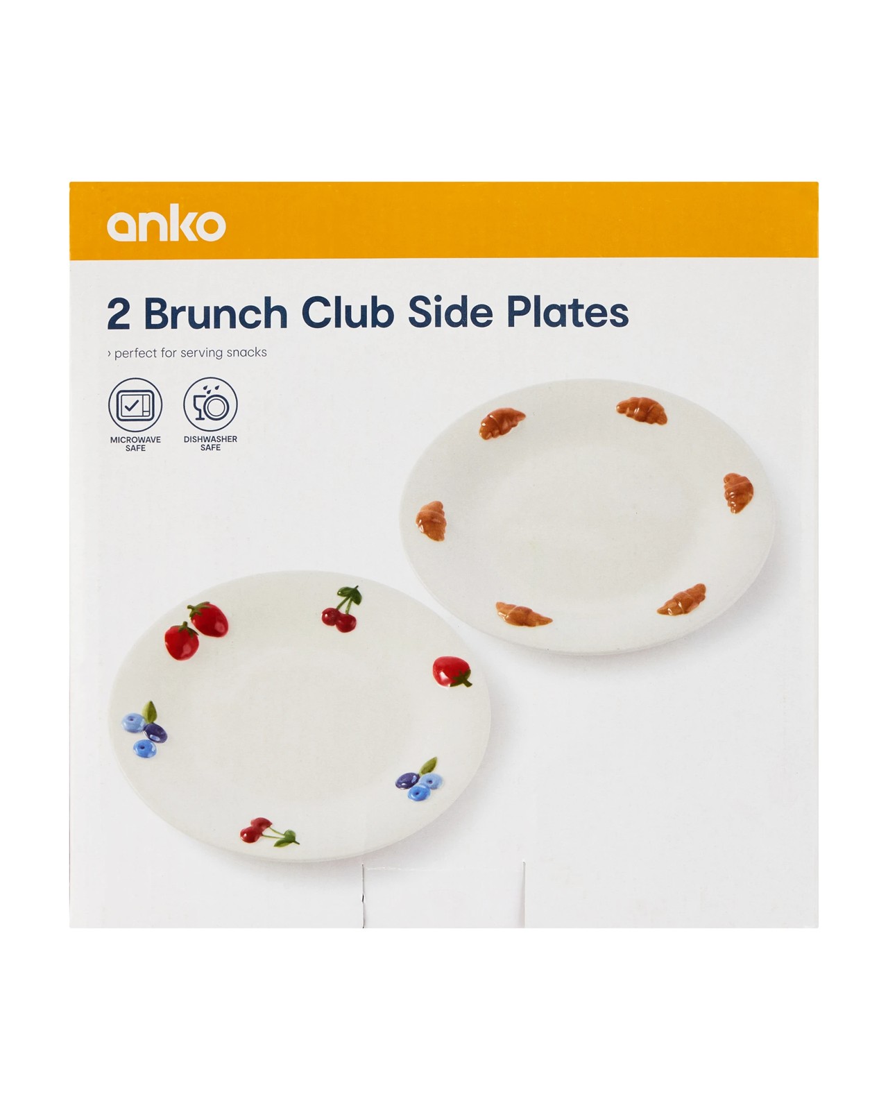 Anko 2 Pack Brunch Club Side Plates 6 of 6