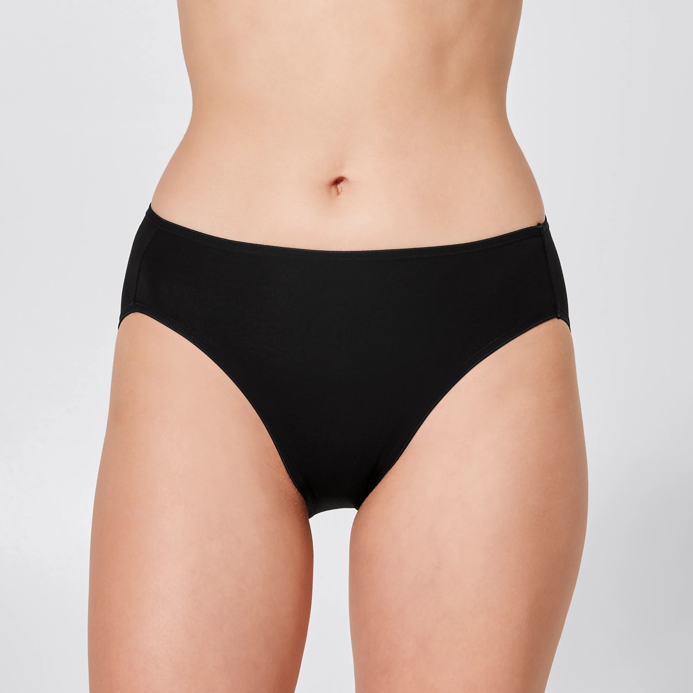 2 Pack Aloe Vera Infused High Cut Briefs - Black 4 of 4