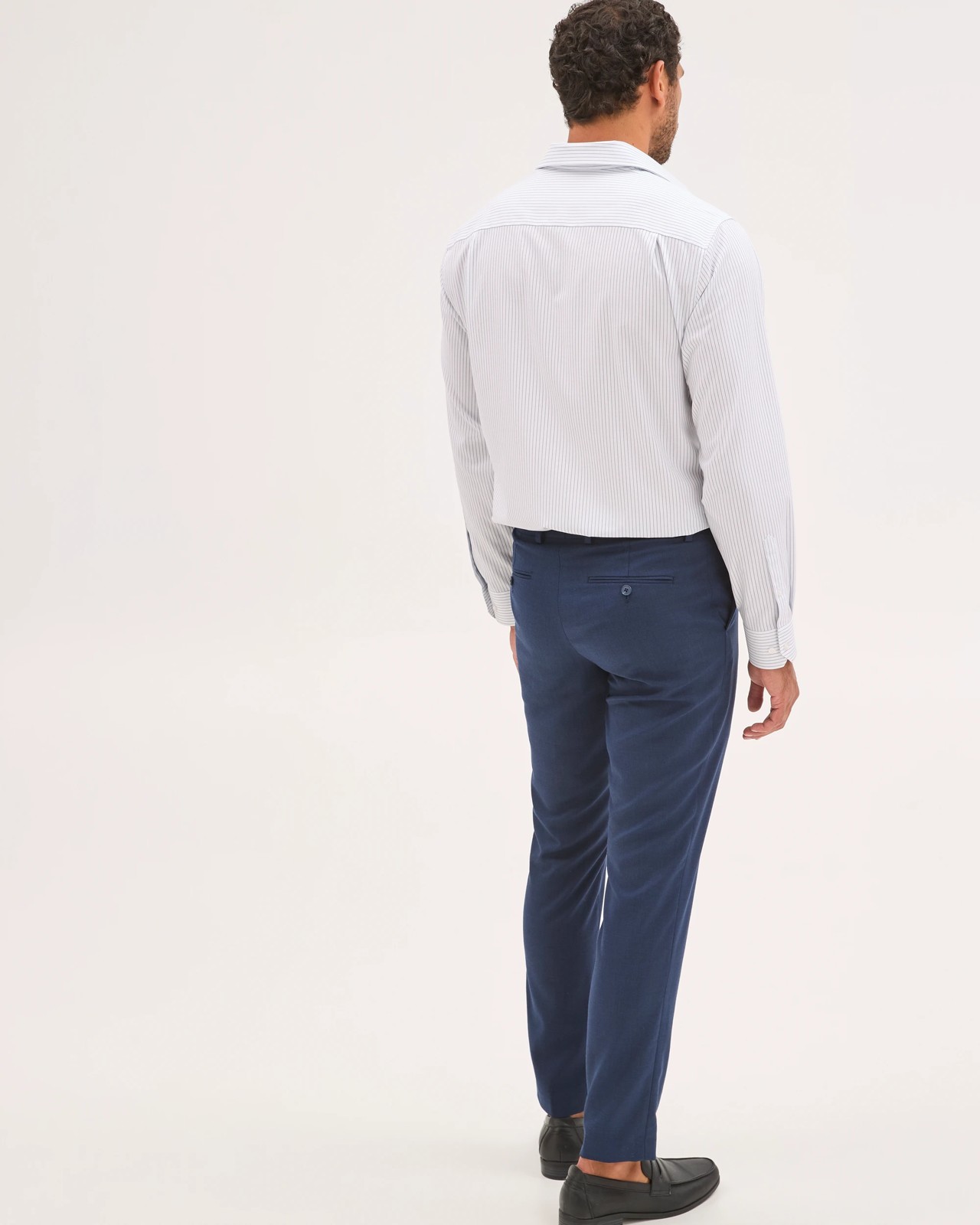 Preview Tailored Suit Pants - Navy Marle 6 of 6