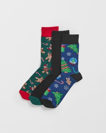 Maxx Australian Cotton 3 Pack Business Crew Socks
