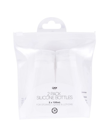 2 Pack Travel Solutions Silicone Bottles