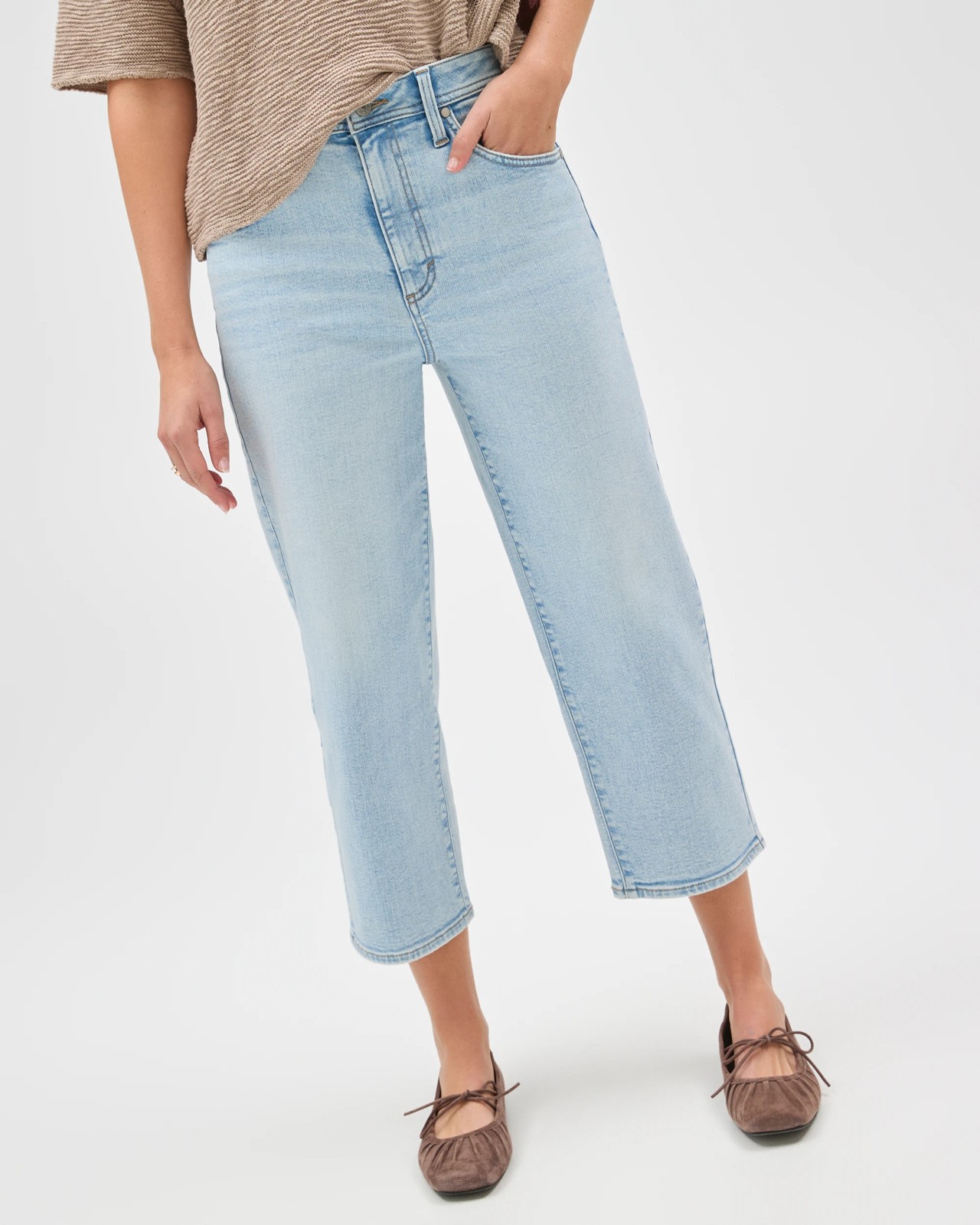 Tara Slim Fit Straight Leg Cropped Denim Jeans 5 of 5