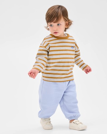 Baby Australian Cotton Blend Plain Trackpants