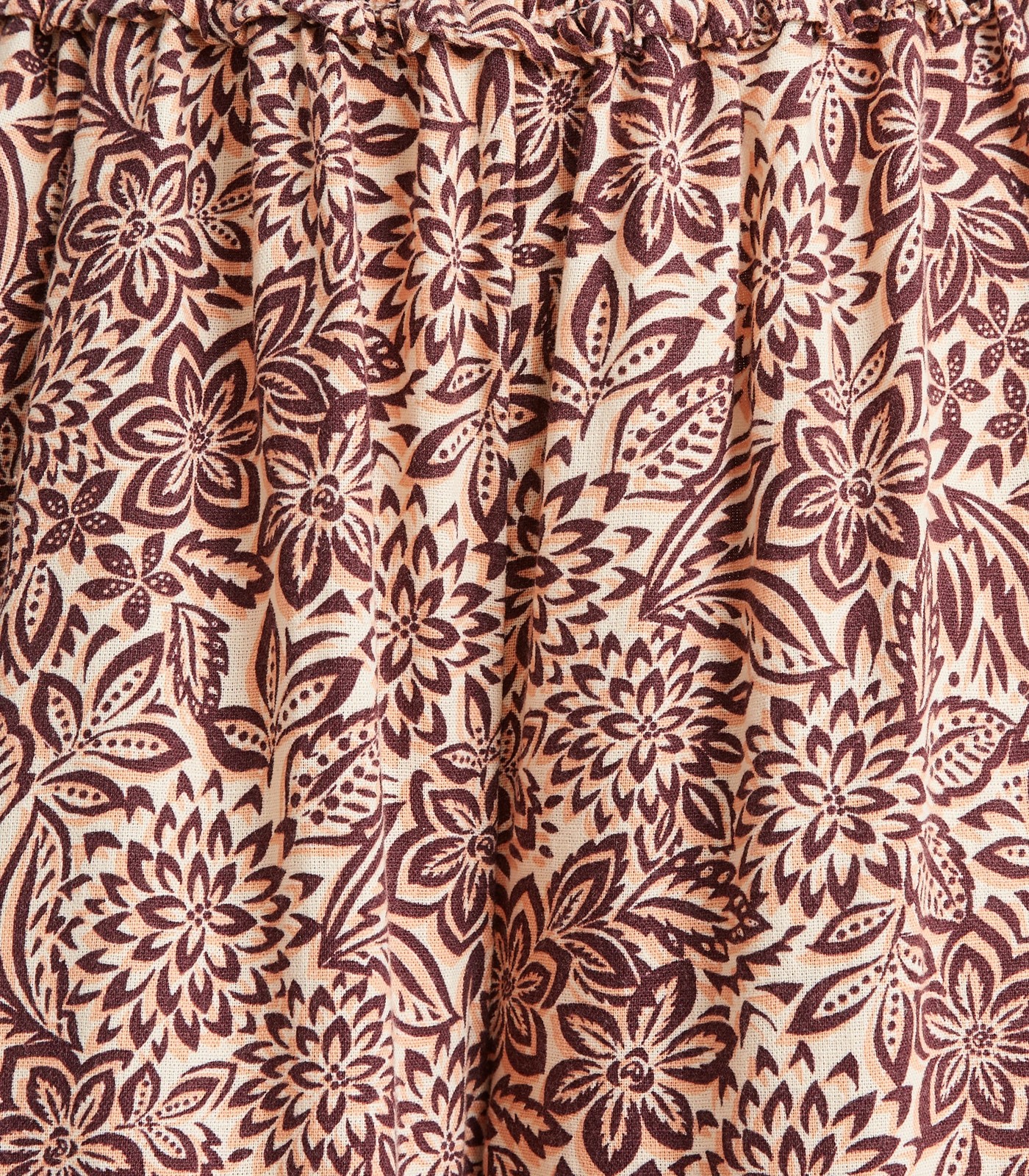 Linen Blend Shirred Wide Leg Pants 5 of 5