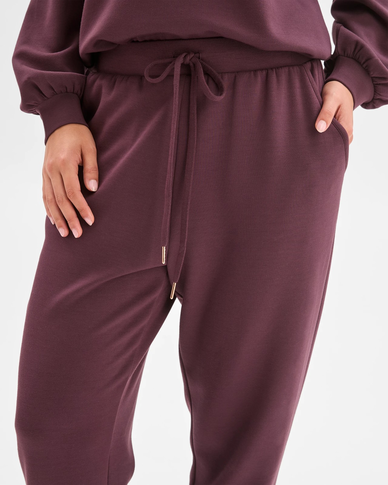 Modal Blend Sleep Jogger Pants - Fudge 4 of 5