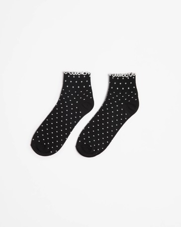 Australian Cotton Blend Quarter Crew Frill Socks