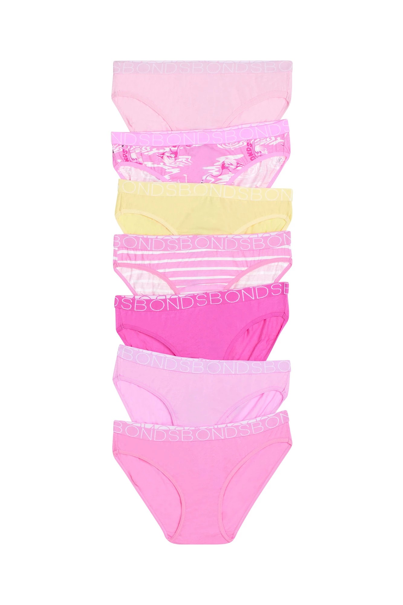 Buy Bonds Girls Underwear Briefs Shorties Pink Everyday Kids