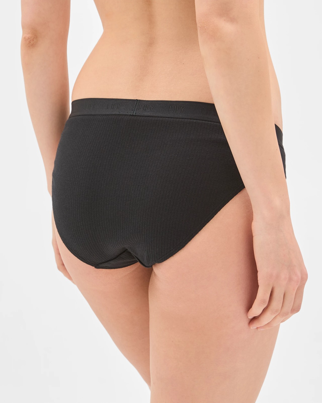 Lily Loves Organic Cotton 2 Pack Bikini Briefs - Black 4 of 4