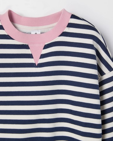 Australian Cotton Blend Striped Jumper