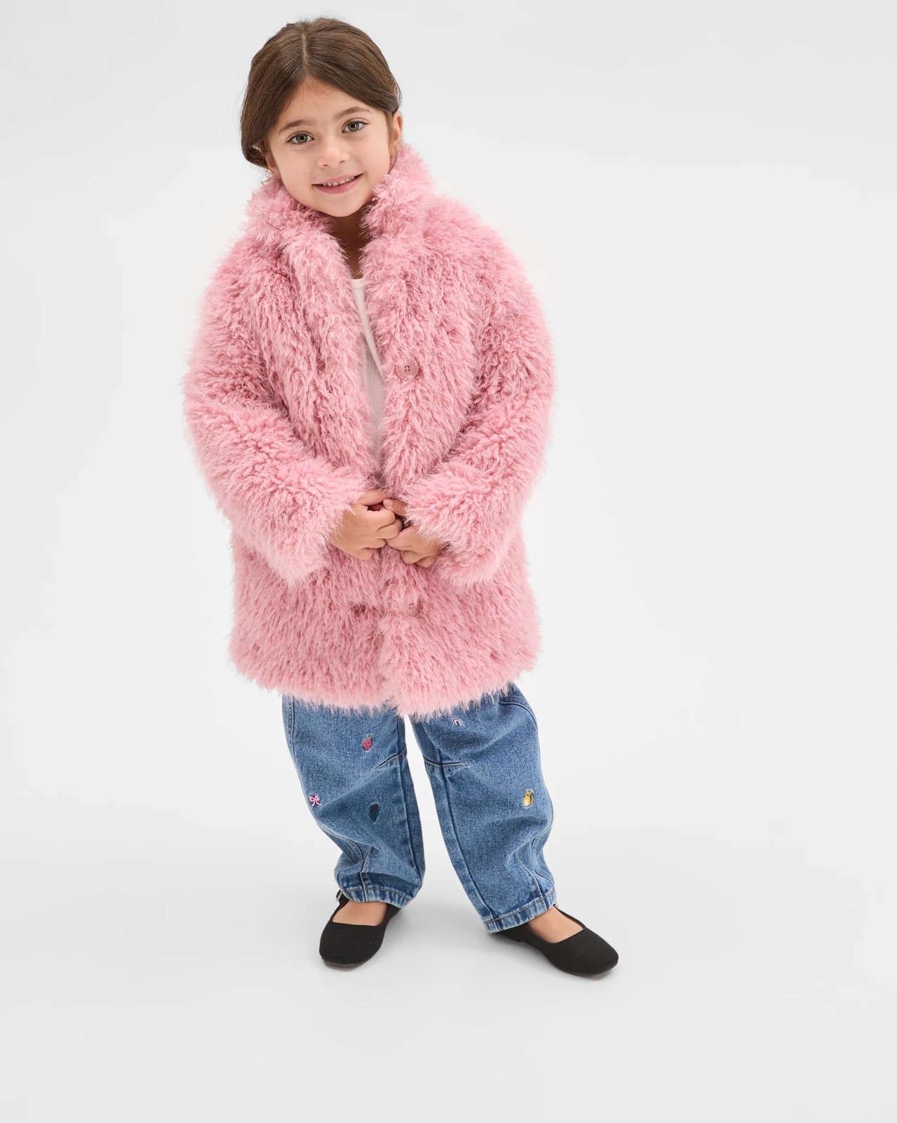 Long Sleeve Faux Fur Coat 2 of 6