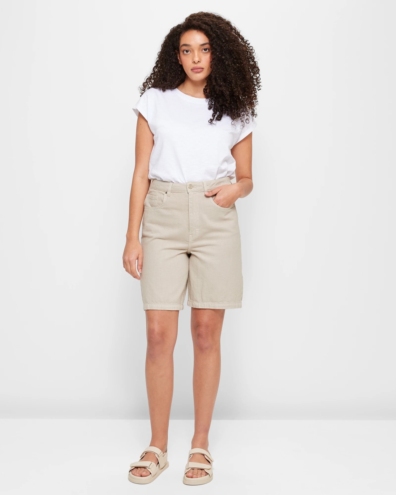 Longline Relaxed Denim Shorts | Target Australia