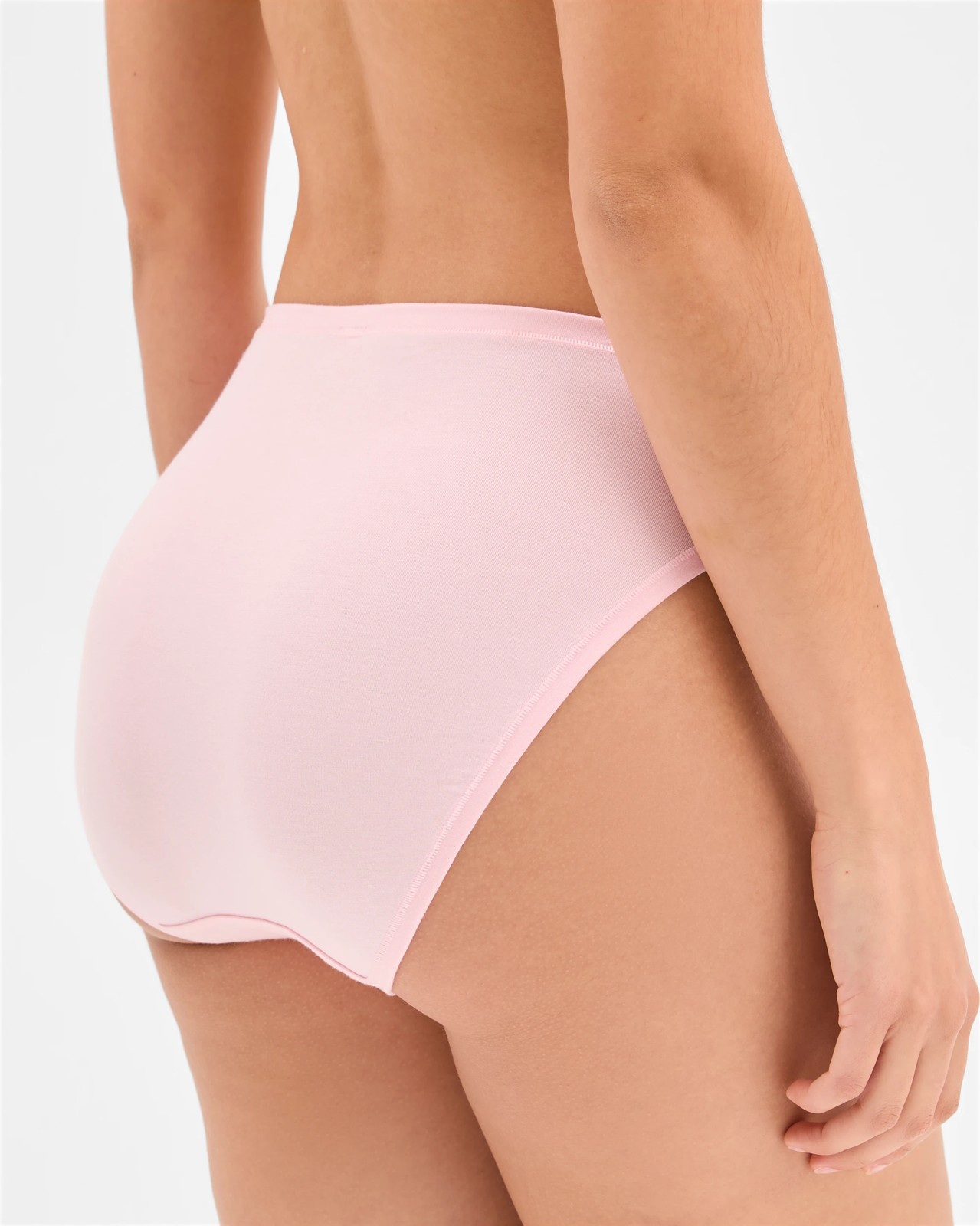 2 Pack Bamboo High Cut Briefs - Parfait Pink 4 of 6