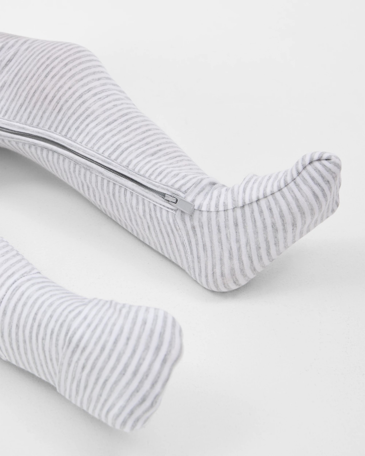 Bonds Baby Stripe Zip Wondersuit Coverall - Grey/White Stripe 6 of 6