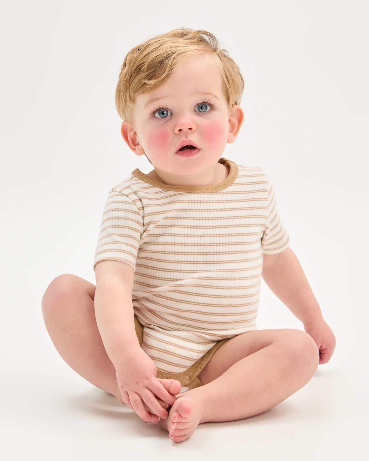Baby Organic Cotton 3 Pack Ribbed Bodysuits 2 of 5
