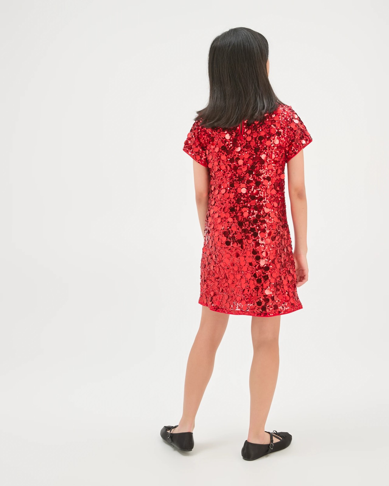 Short Sleeve Sequin Dress 5 of 5