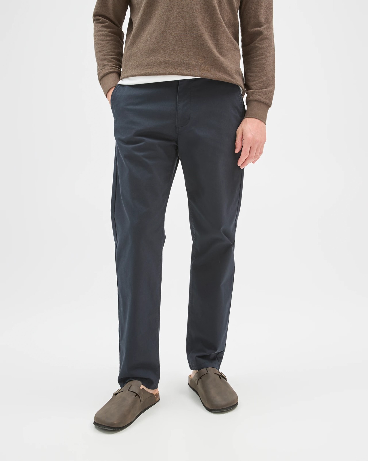 Australian Cotton Relaxed Fit Chino Pants  - Navy 3 of 6