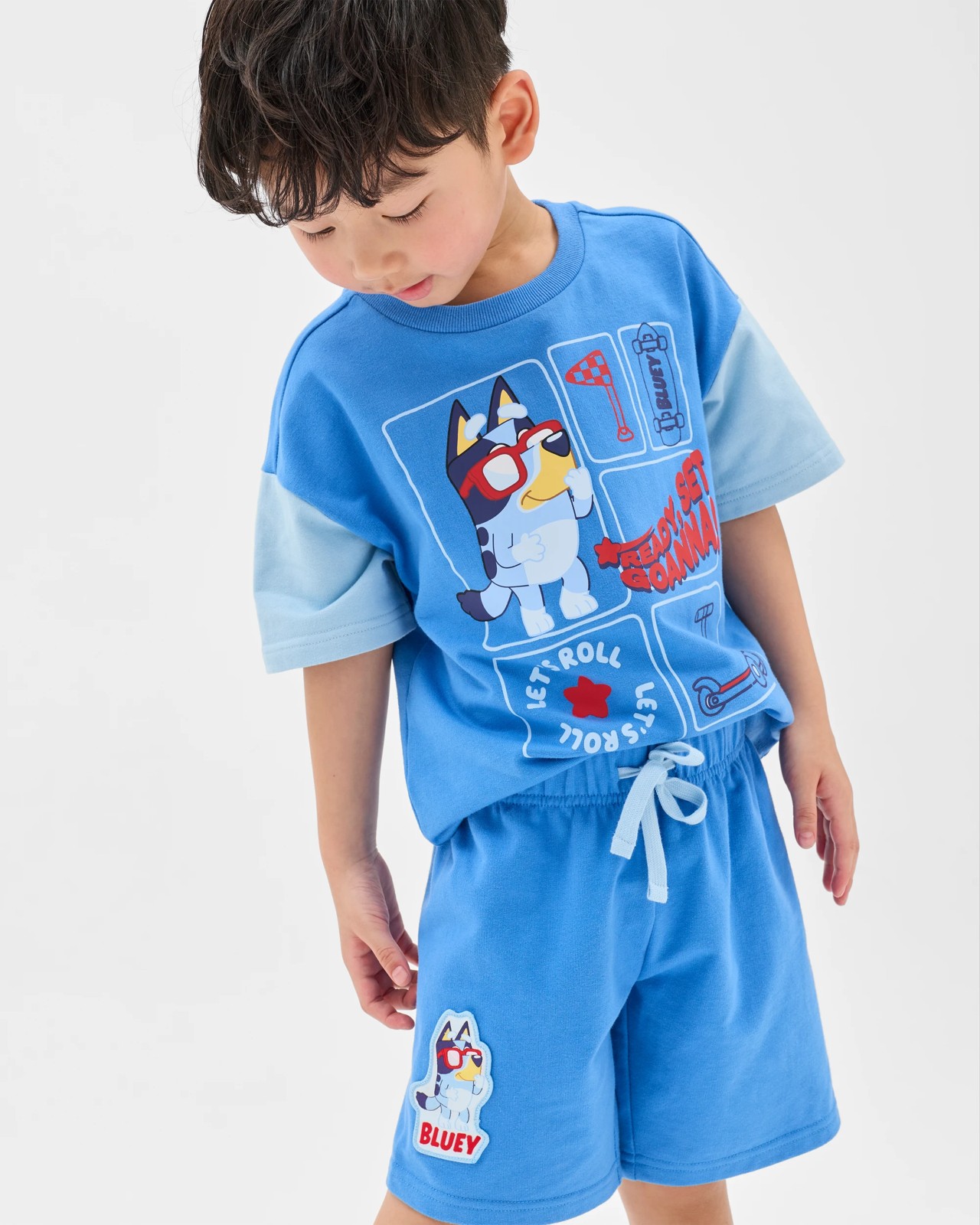 Bluey Skateboard Short Sleeve T-Shirt and Shorts Set 3 of 6